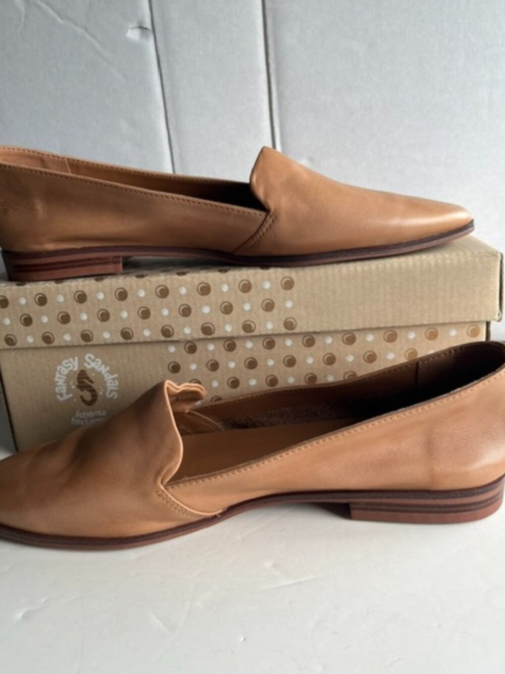 Denver Hayes brown leather loafer.
